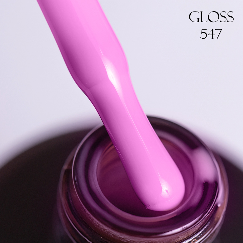 Gel polish GLOSS 547 (pink rose), 11 ml